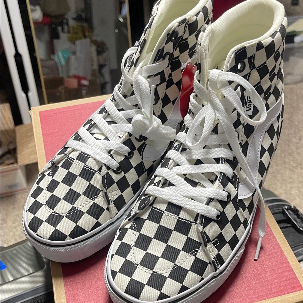 Vans Women's Checkered High-Top Sneakers